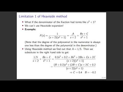 Partial fraction expansion, part 2/3