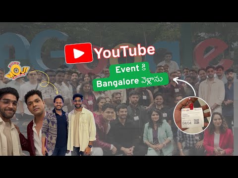 YouTube Event కి Bangalore వెళ్ళాను | filmy moji founder ని కలిసాను | Vlog 1