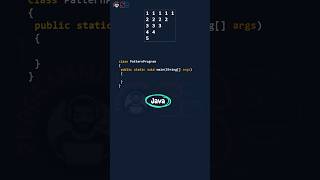 Tricky Java Pattern in less than 60 Seconds! #shorts #java #shorts #softethics #programmer_one