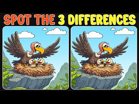 🧩🧠Spot the three differences : Find 3 - A Real Brain Teaser | Find The Difference #30