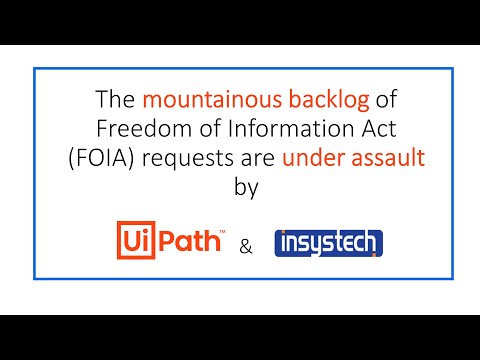 FOIA solution by INSYSTECH and powered by UiPath