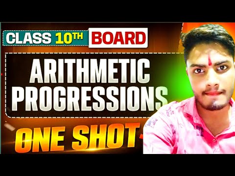 👉Arithmetic progression🔥 one shot video for class 10th maths board exam 2025 For RBSE/CBSE