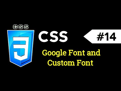 CSS lecture 14 Google Fonts and custom font Tutorial for Visually Impaired Beginners