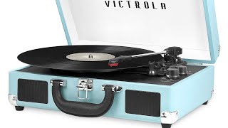 Victrola Vintage Portable Record Player with Built-in Speakers