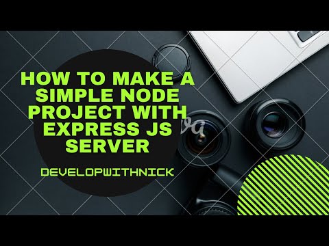 How to make a Node JS application with Express JS server