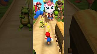 Mario 🆚 Angela 🆚 Little Singham #gaming #games #gamingvideos #mario #angela