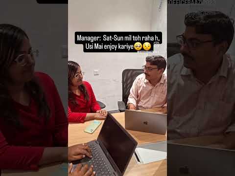 WFH on Weekends 🥲🥺 @officebaazi2023 #corporatemajdoor #comebybaazi #employeebaazi #funbaaz  #office