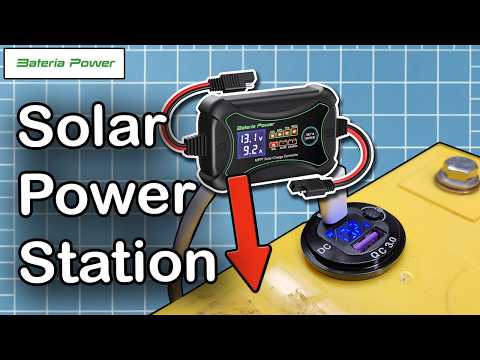 Building a DC Solar Power Station With The Bateria Charge Controller