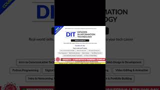 🚨 New Course Alert! #AIET #DITCourse #DiplomaInInformationTechnology   #sharepost #admissionsopen