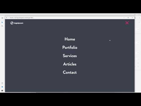 Adobe XD - Full Page Navigation Menu with a Time Delay Animation Prototype | Staggering Animation
