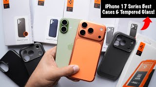 iPhone 17 Series Best Cases & Tempered Glass 🔥| Spigen Ultra Hybrid, Liquid Air, Thin Fit etc.