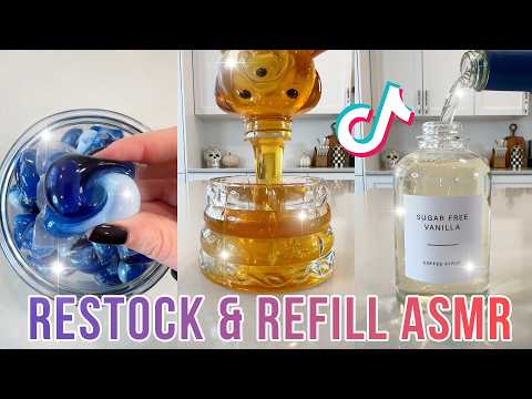 1 Hour ⌚ Random ASMR Restock and Refill Organizing TikTok Compilation🍬🫧