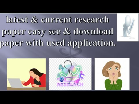 🤔 wow😱😲 use one application to see latest & current published all research paper+ dwl paper easily.