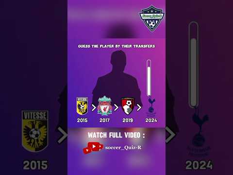 GUESS THE PLAYER BY THEIR TRANSFERS #footballquiz #guesstheplayer #shorts #soccer #quiz #football