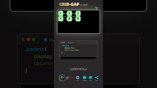 GRID - GAP in CSS #html #css #javascript #webdevelopment #coding