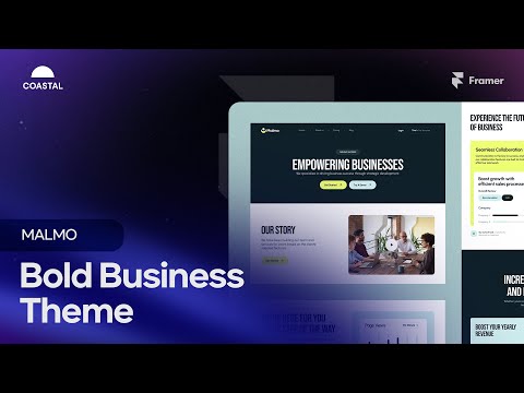Striking Corporate Framer Theme - Malmo Preview