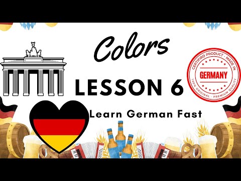 Learn German - Lesson 6 - Colors