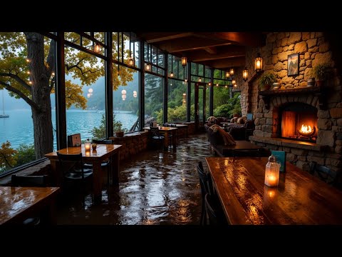 Cabin Cafe Retreat: Rainy Afternoon Relaxation with Cozy Warm Smooth Jazz Vibes.