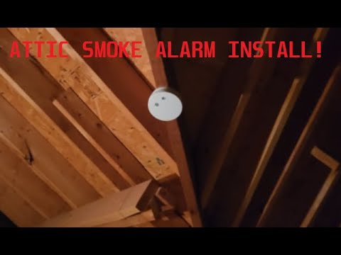 Battery powered smoke alarm install in my attic