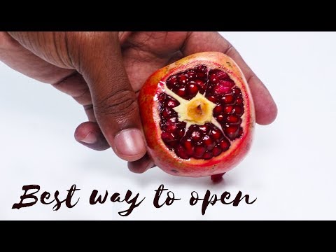 how to cut a pomegranate easily | how to open pomegranite