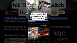xQc reacts to Ibai 11 MILLION Twitch Live Viewers 😱 #xqc #twitch #ibai