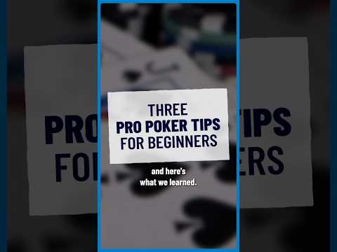 Three Pro Poker Tips For Beginners #casino