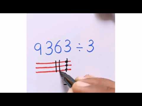Easy math tricks . easy division method .for kids.