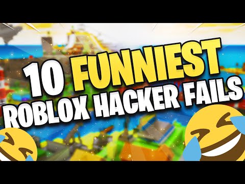 TOP 10 Funniest Roblox Hacker FAILS