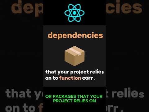 react js node module directory and dependency.