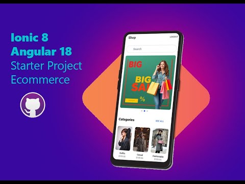 Ionic 8  Angular 18 Starter Project Ecommerce