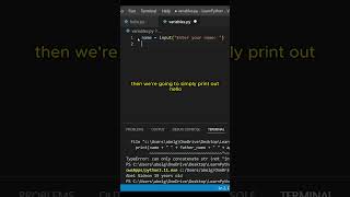 Taking Input in Python - Full Video out Now! #shorts #programming #firstprogram #learnpython