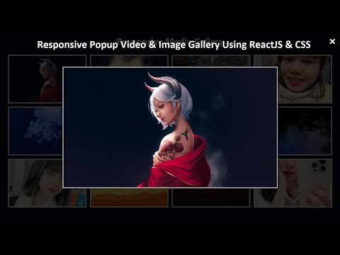 Responsive Popup Video & Image Gallery Using ReactJS & CSS