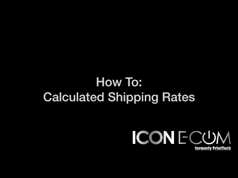 How to Setup Calculated Shipping Setup