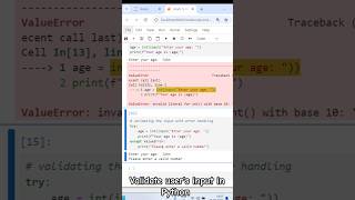 Validating user input in python #python #pythonprogramming #pythoncourse #pythonforbeginners