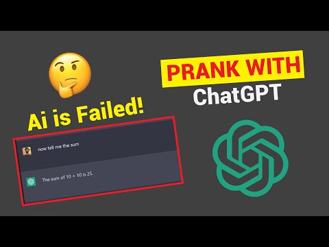 Prank with ChatGPT | Ai got confused | Artificial Intelligence is failed!