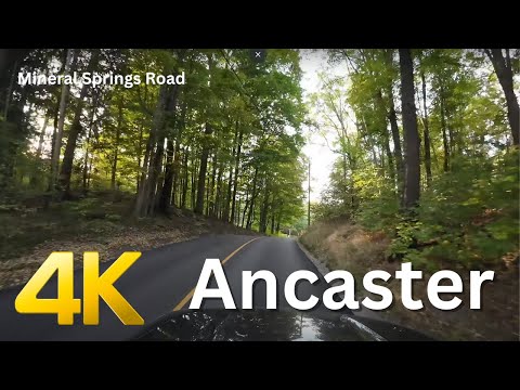 Beautiful Ontario Roads | Mineral Springs Rd. | Hamilton ON | 4K 60FPS