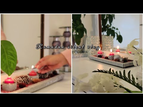 Snowy spring day | slow day in Ramadan, iftar table tonight | calm silent vlog | vlog in Canada