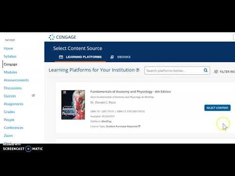 How to sync grades from Cengage/Mindtap to Canvas?