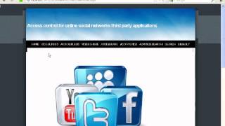 Access Control For Online Social Networks Third Party Applications
