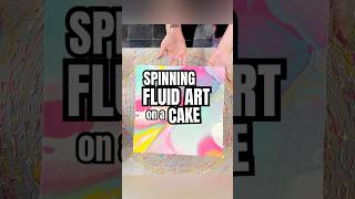 THROWBACK to that one time we tried FLUID ART on a cake using MIRROR GLAZE!