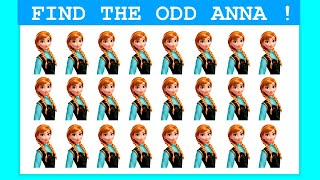 Find The Odd Anna! Difficult Level