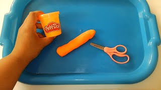 Let's Cut Playdough | Fine Motor Skill Activity