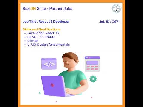 🎯 React JS Developer – Full-Time Opportunity – Partner Jobs | RiseON Suite