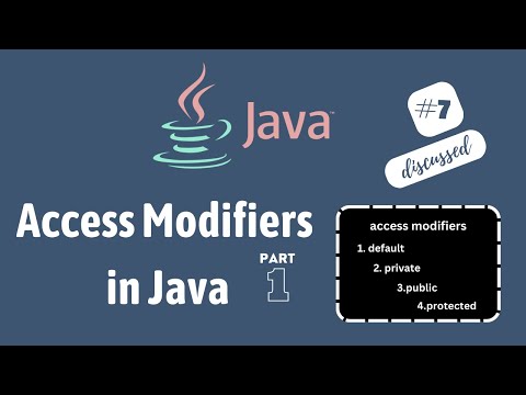 #7 Access Modifiers in Java Part 1 discussed with examples /difference between default and protected