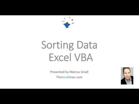 Sorting with Excel VBA