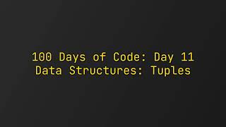 Day 11 - 100 Days of Code