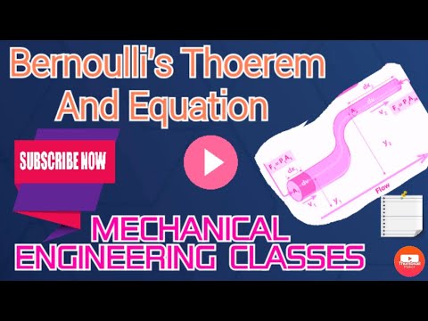 Bernoulli's theorem || Bernoulli's Equation in Hindi || Fluid Mechanics || HHM ||