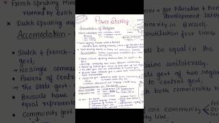 Power Sharing notes 📚| Class 10th Civics chapter 1 notes | #powersharing #class10thnotes #notes #sst