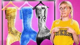 Nerd Extreme Makeover! Beauty Transformation with Hacks and Gadgets!