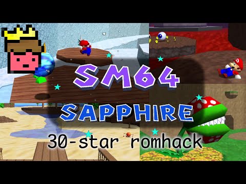 Mario 64: Sapphire (30 stars in 4 levels)